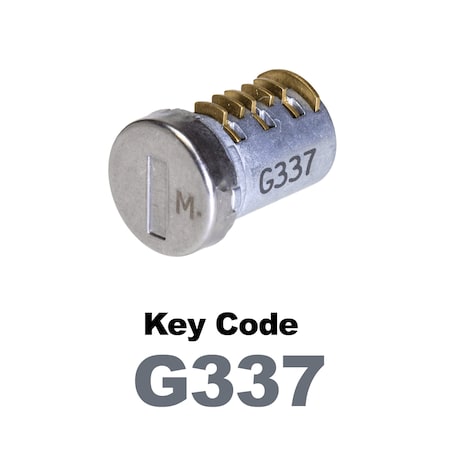 Global Replacement Lock Cylinder, For Master Key Applications, For use in Locks with Key Code G337 KC-SM-NK-337